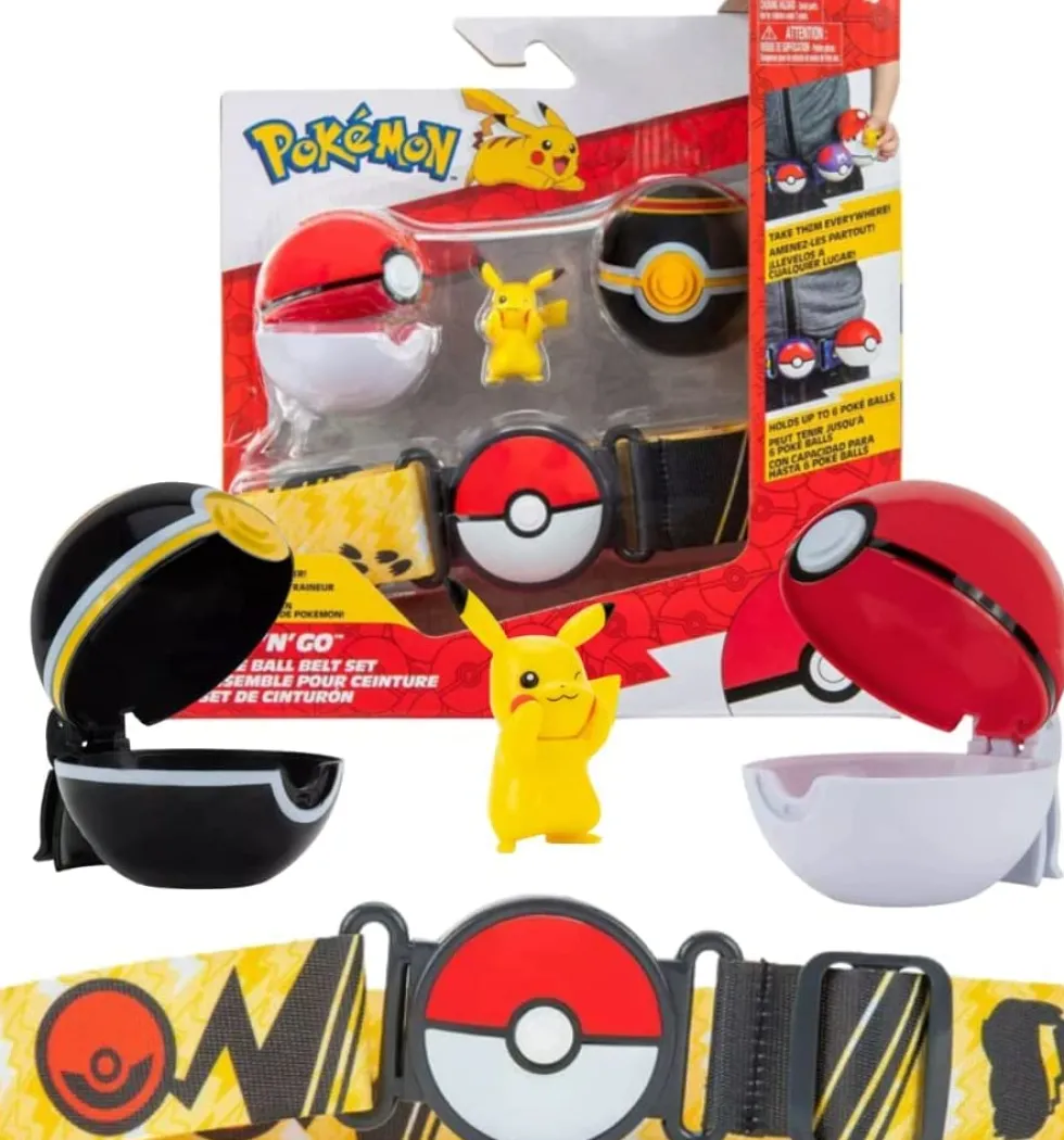 Pokemon Poké Ball Clip 'n' Go Pikachu -vyösetti
