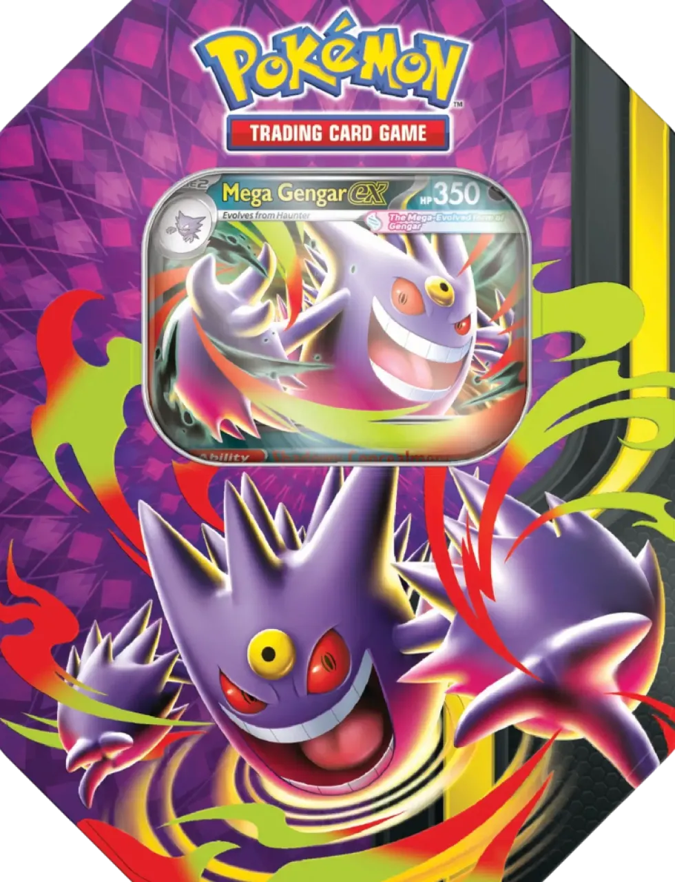 Pokémon Tin Summer 2026 Mega Gengar EX - keräilykortti pakkaus