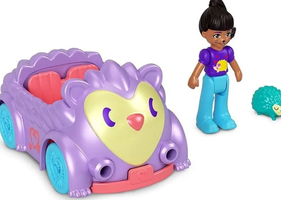 Polly Pocket ajoneuvo ja nukke - lajitelma