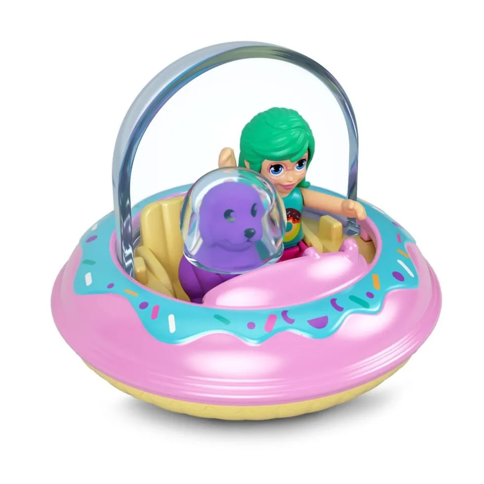 Polly Pocket ajoneuvo ja nukke - lajitelma