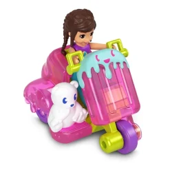 Polly Pocket ajoneuvo ja nukke - lajitelma