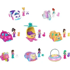 Polly Pocket ajoneuvo ja nukke - lajitelma