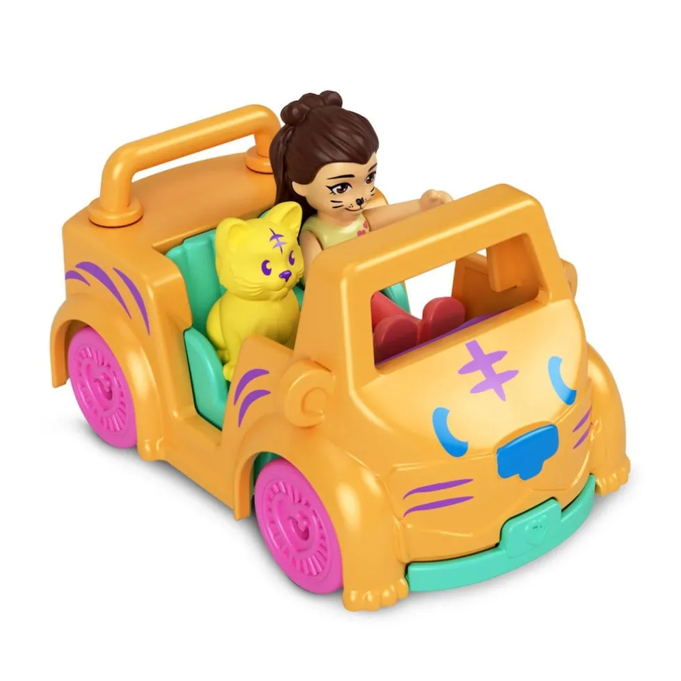 Polly Pocket ajoneuvo ja nukke - lajitelma