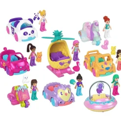 Polly Pocket ajoneuvo ja nukke - lajitelma