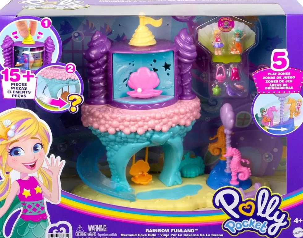Polly Pocket Rainbow Funland huvipuisto -leikkisetti