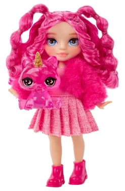 Rainbow High Littles Magenta Monroe -nukke ja yksisarvinen