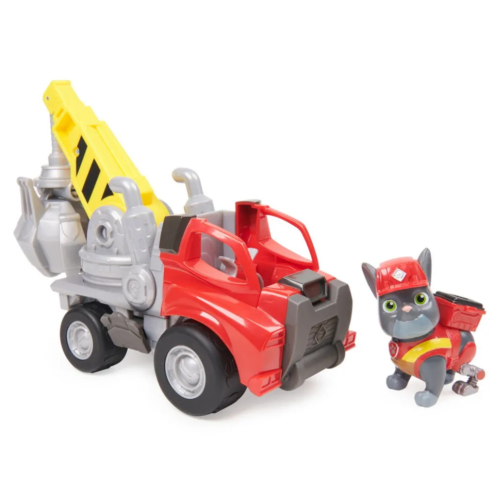 Ryhmä Hau Rubble & Crew Charger hahmo ja nosturi ajoneuvo