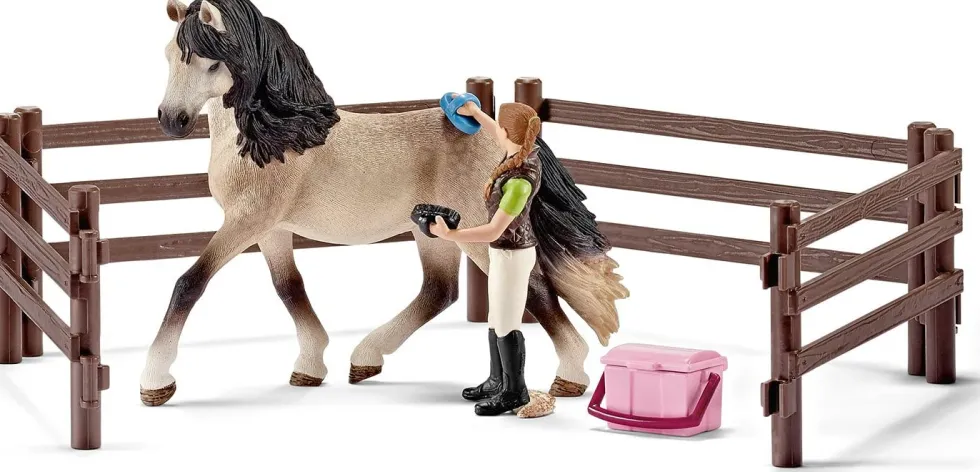 Schleich 42270 Andalusian hevosen hoito setti - Erikoiserä!