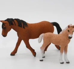 Schleich Bashkir Curly hevonen 13780 ja varsa 13781 - Second Hand
