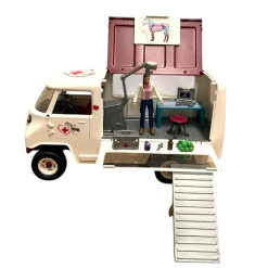 Schleich Eläinlääkäri auto ja tarvikkeet - Second Hand