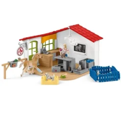 Schleich 42502 Eläinlääkärin vastaanotto ja kotieläimet