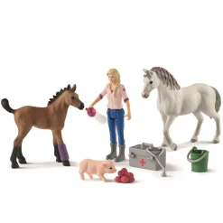 Schleich 42486 Eläinlääkärin vierailu tallilla