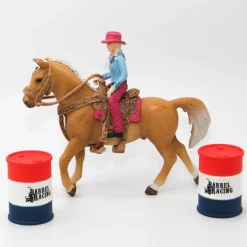 Schleich hevonen, Cowgirl ratsastaja ja varusteet 41417 - Second Hand