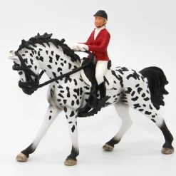 Schleich Knabstrup hevonen 13769 ja ratsastaja - Second Hand
