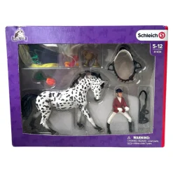 Schleich 41434 Knabstrup Nikita ja ratsastaja Elina - Second Hand