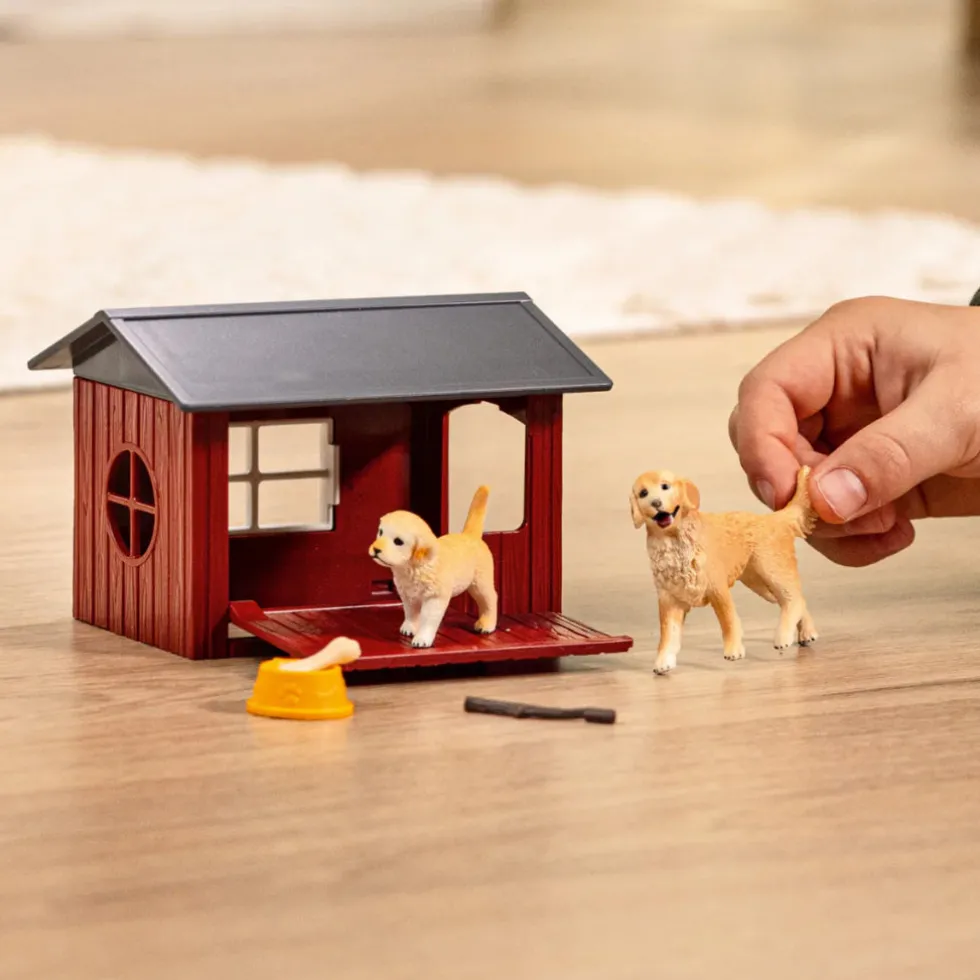 Schleich 42722 Koirankoppi ja kultainen noutaja