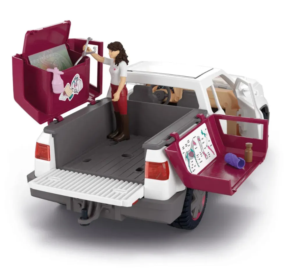Schleich 42704 Lääkäriauto ja hevos traileri