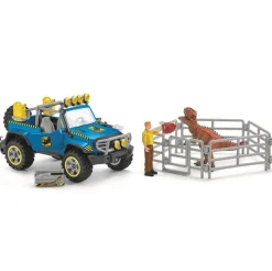 Schleich 41464 Maastoauto ja dinosaurusten ulkovartio