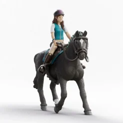Schleich 42712 ratsastaja Lisa & Storm hevonen + varusteet