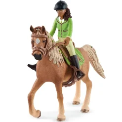 Schleich 42542 ratsastaja Sarah & Mystery hevonen