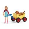 Schleich 42543 Sarah, koiranpentu ja kärryt