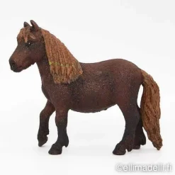 Schleich Shetlanninponi, tamma - Second Hand