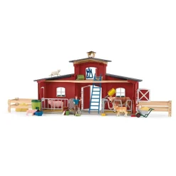 Schleich 42606 suuri Navetta eläimineen ja hoitajineen - Pakkaus viallinen!