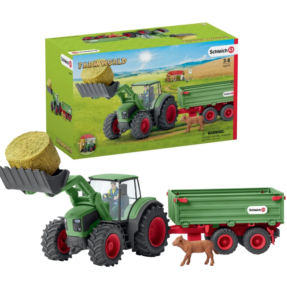 Schleich 42379 Traktori ja perävaunu