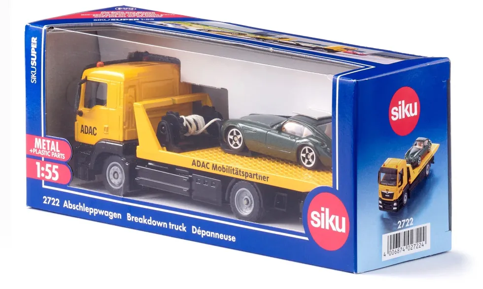 Siku 2722 Hinausauto hinauskoukulla 1:55