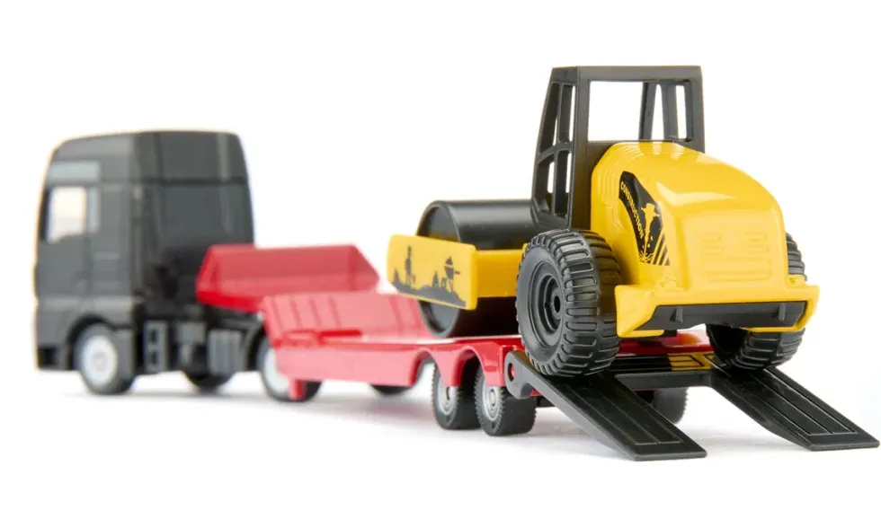 Siku 1760 MAN Rekka, lavetti ja tiejyrä 1:87