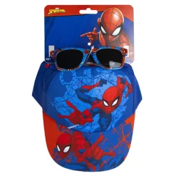 Spiderman lasten lippis ja aurinkolasit 53cm