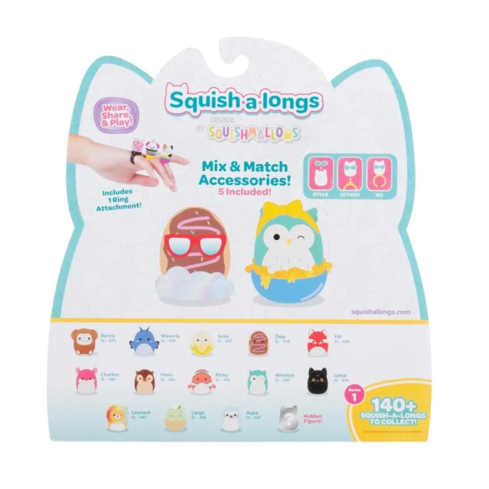 Squish-a-longs 2,5cm hahmo 14kpl pakkaus