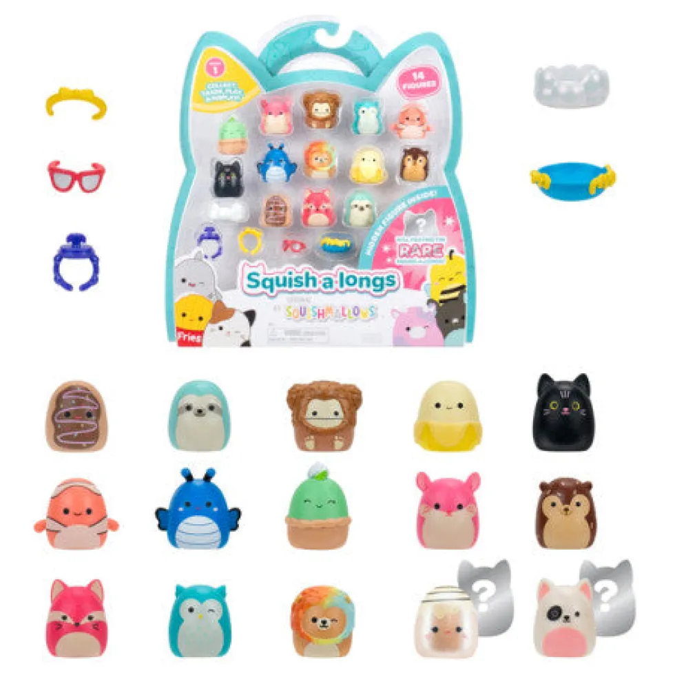 Squish-a-longs 2,5cm hahmo 14kpl pakkaus