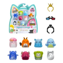 Squish-a-longs 2,5cm hahmo 8kpl pakkaus
