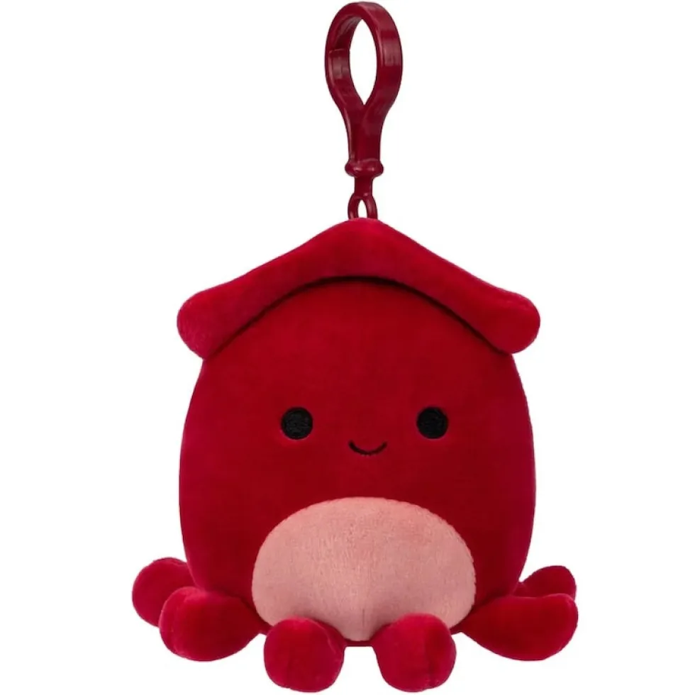Squishmallows Altman Kalmari Clip on maskotti - 9cm