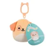 Squishmallows Drella Koira Clip on maskotti 9cm