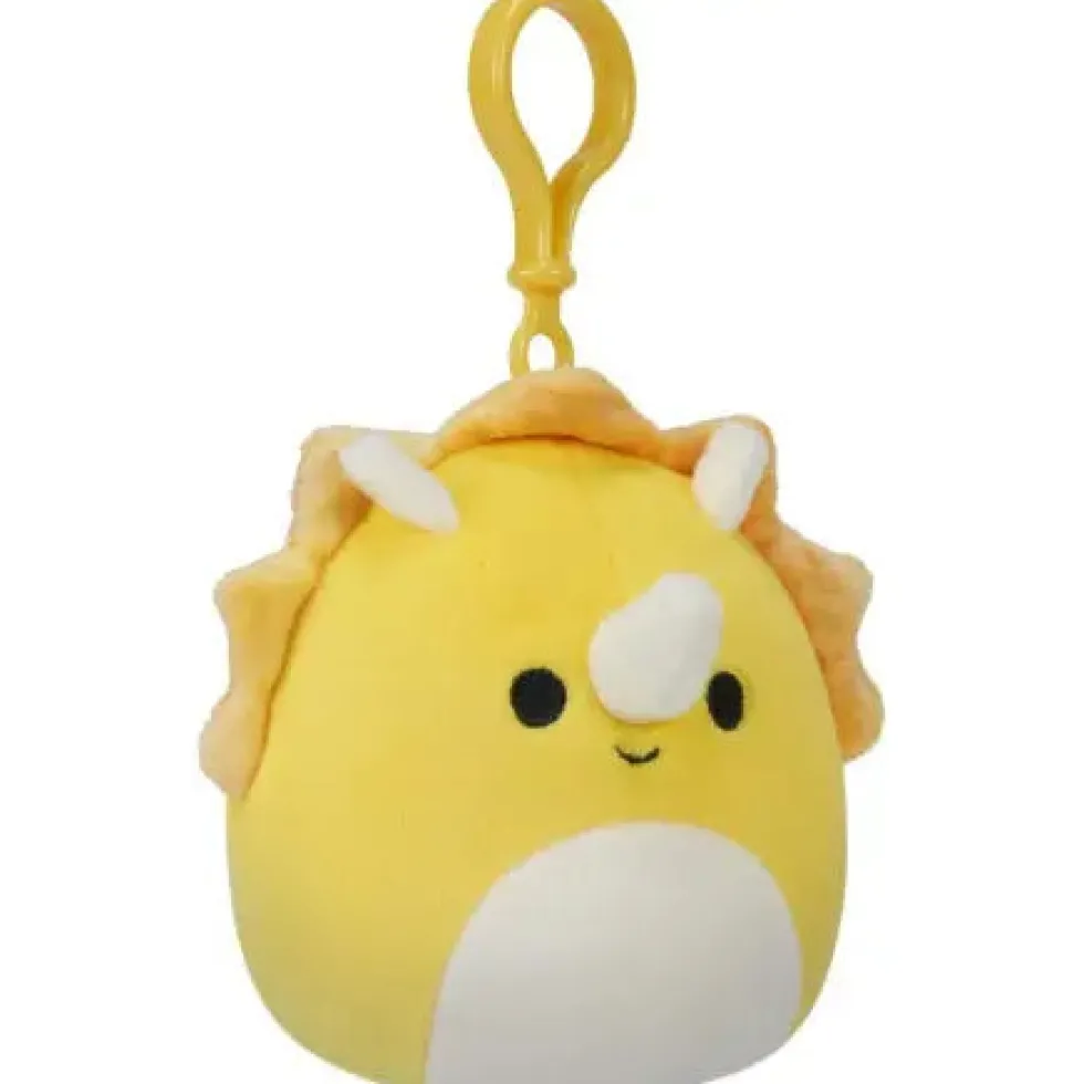 Squishmallows Lancaster Dinosaurus Clip on maskotti - 9cm