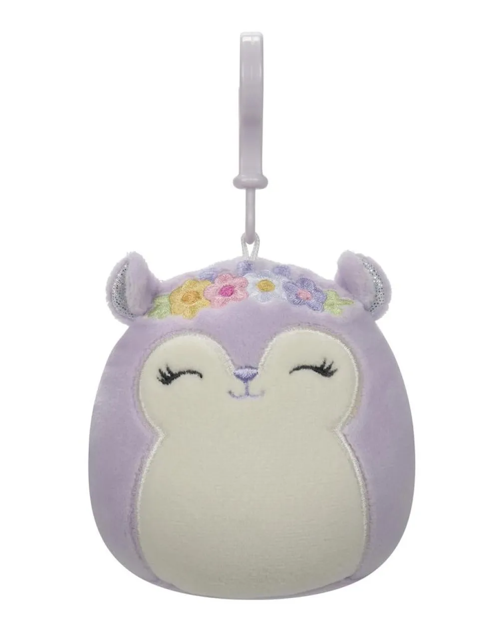 Squishmallows Sydnee orava Clip on maskotti - 9cm