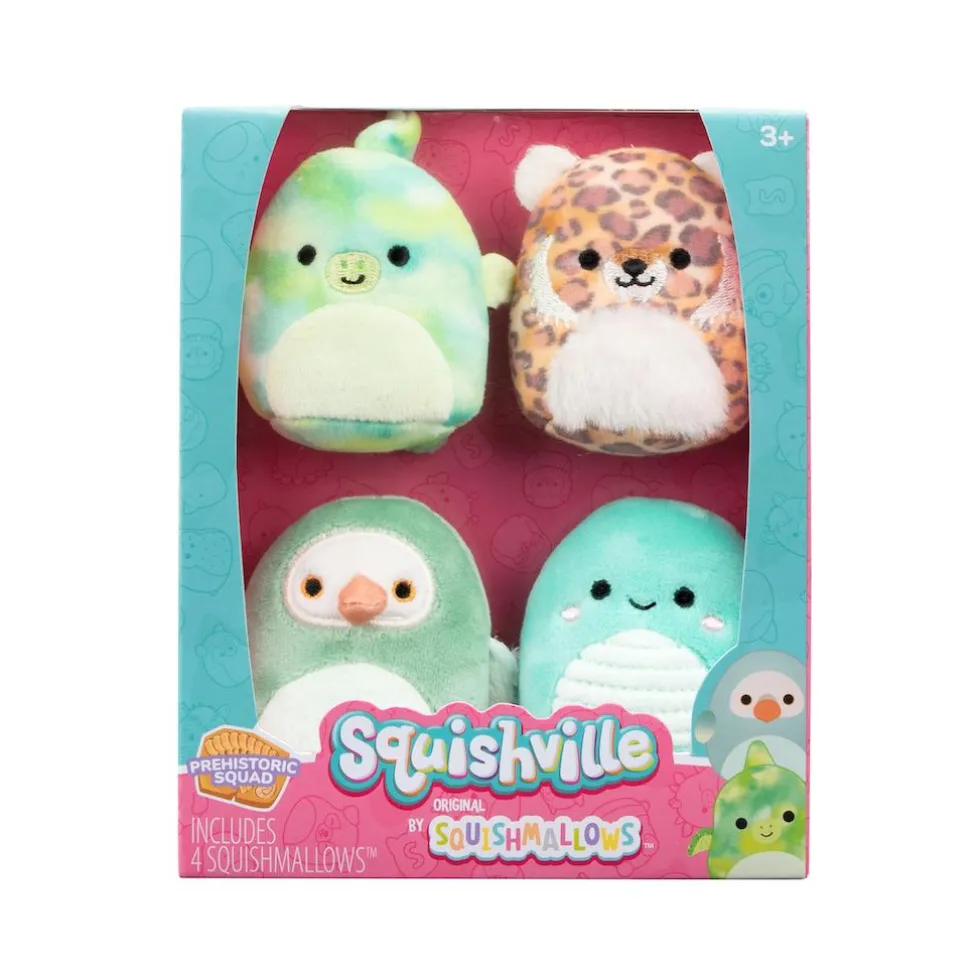 Squishville by Squishmallows Prehistoric Squad 4kpl