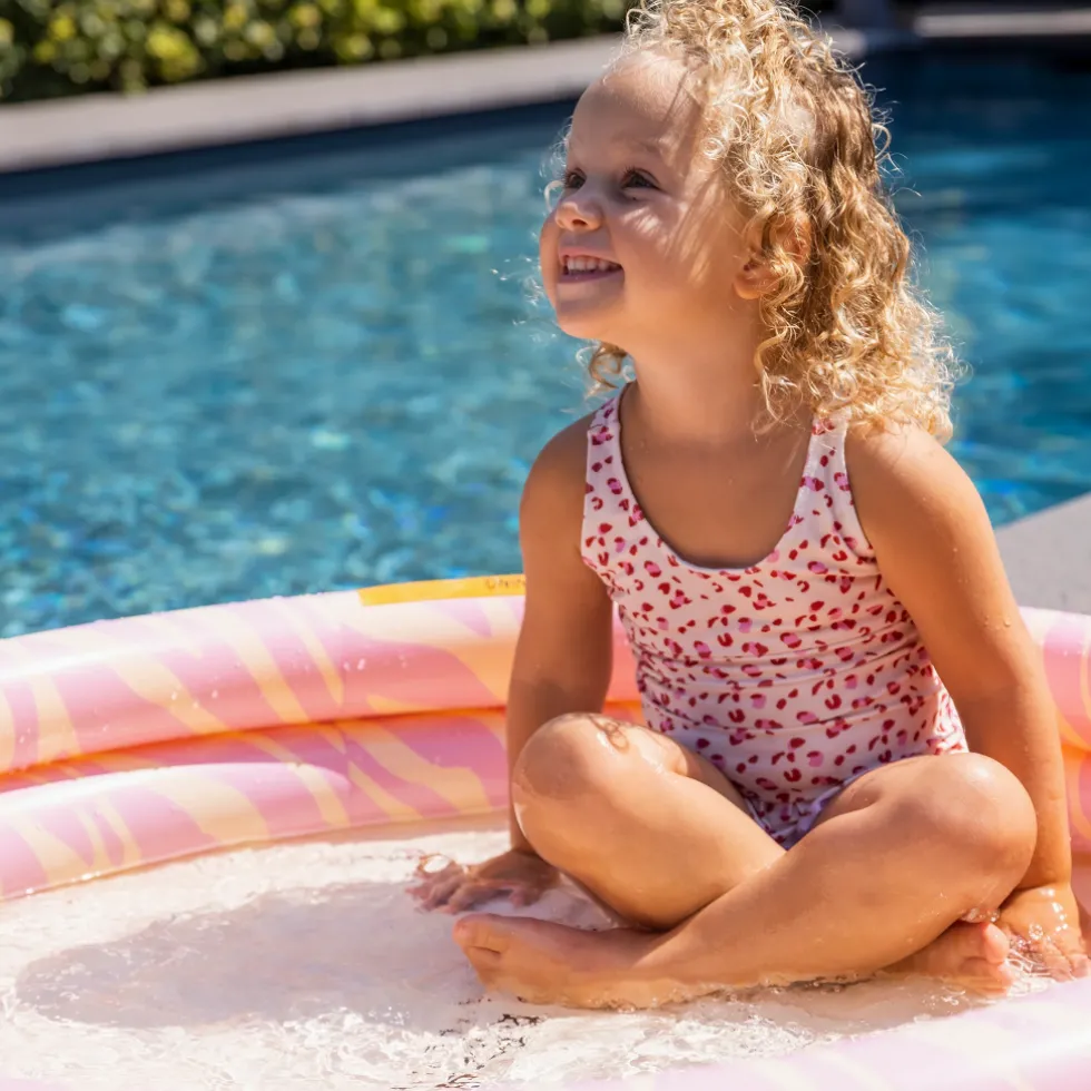 Swim Essentials puhallettava lasten uima-allas 100cm - Pink Zebra