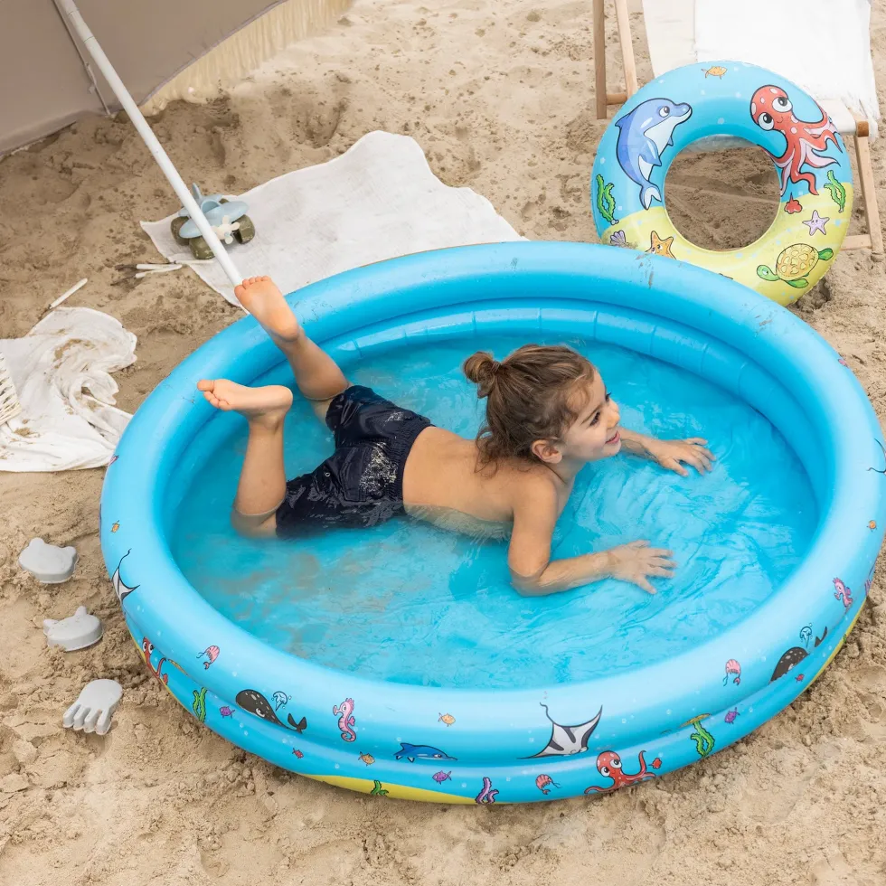 Swim Essentials puhallettava lasten uima-allas 120cm, uimarengas ja pallo