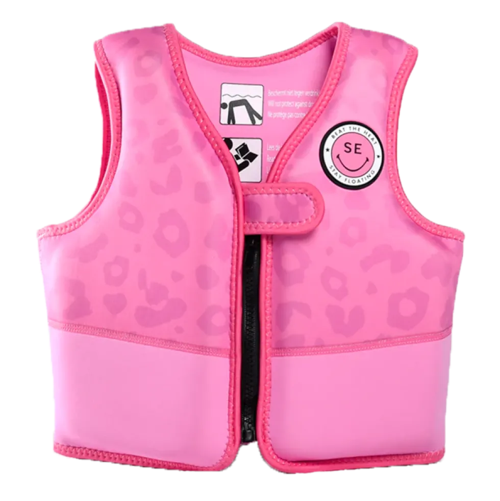 Swim Essentials uimaliivi 2-4v- Pink leopard