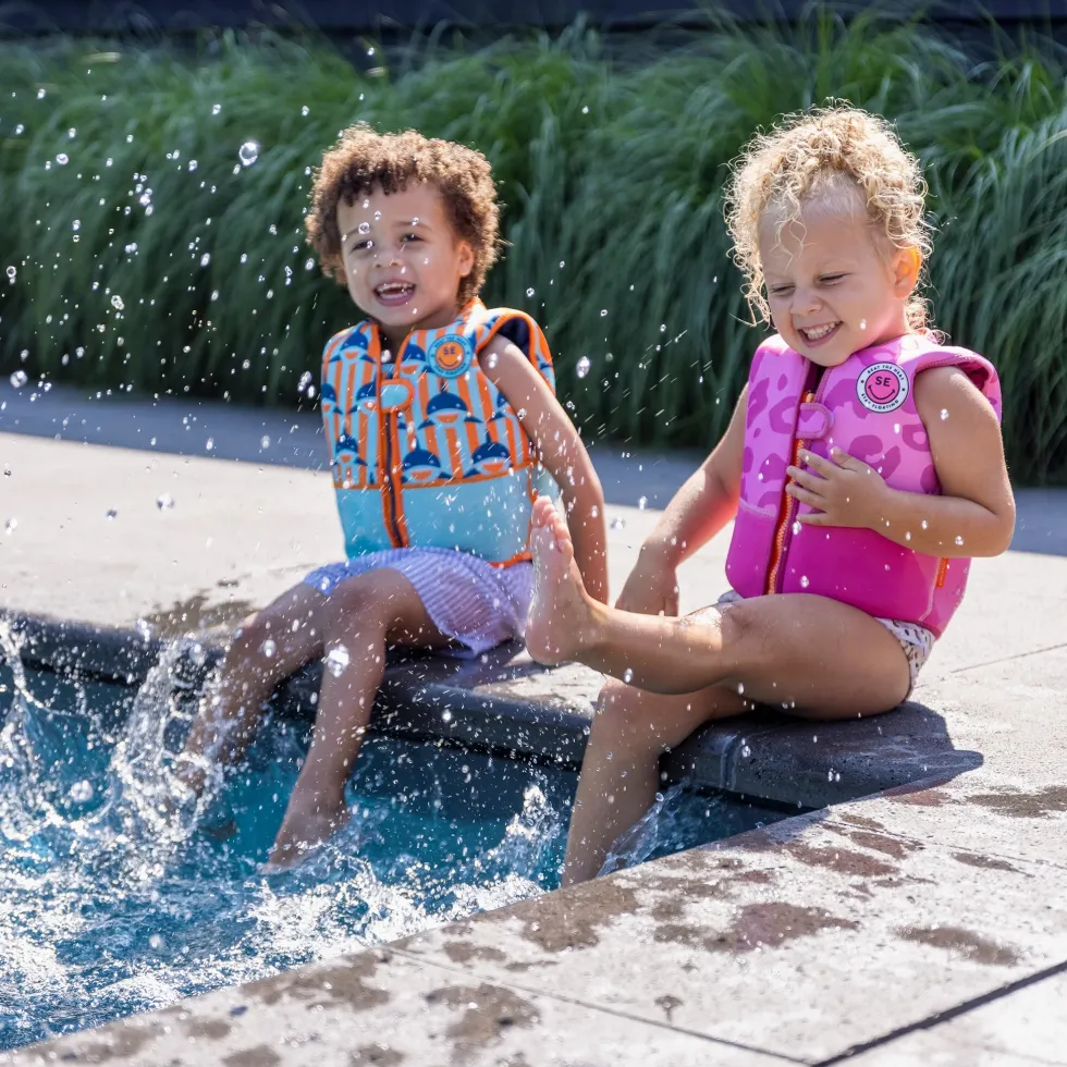 Swim Essentials uimaliivi 2-4v- Pink leopard