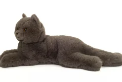 Teddy Hermann harmaa Kissa pehmolelu 36cm