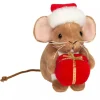 Teddy Hermann joulu Hiiri ja lahjapaketti pehmolelu 11cm