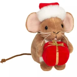 Teddy Hermann joulu Hiiri ja lahjapaketti pehmolelu 11cm