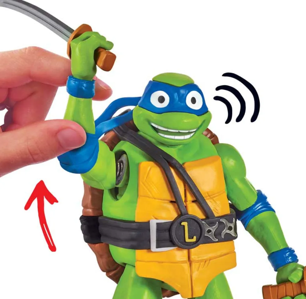 Turtles Ninja Shouts Leonardo figuuri äänitoiminnolla