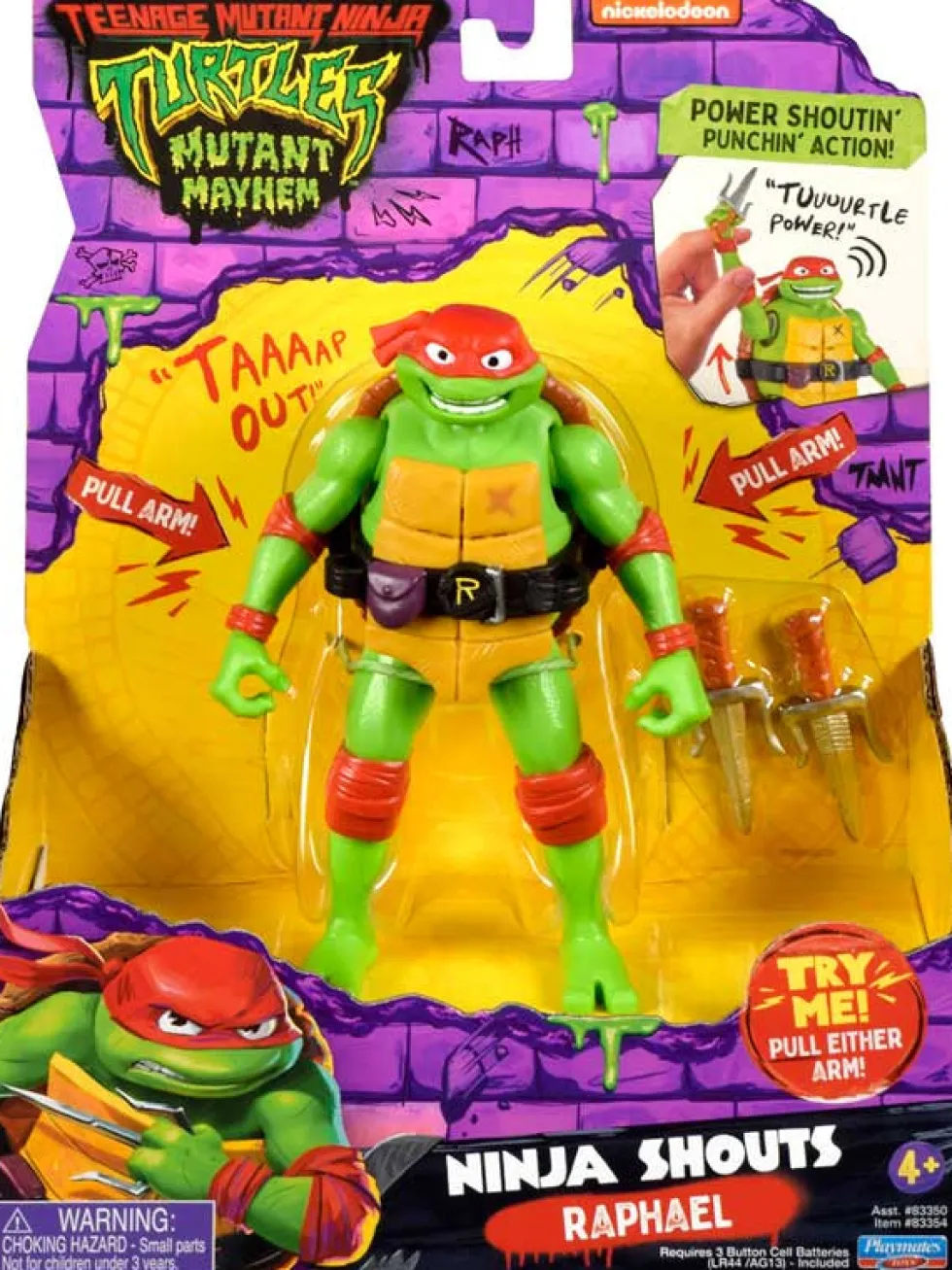 Turtles Ninja Shouts Raphael figuuri äänitoiminnolla