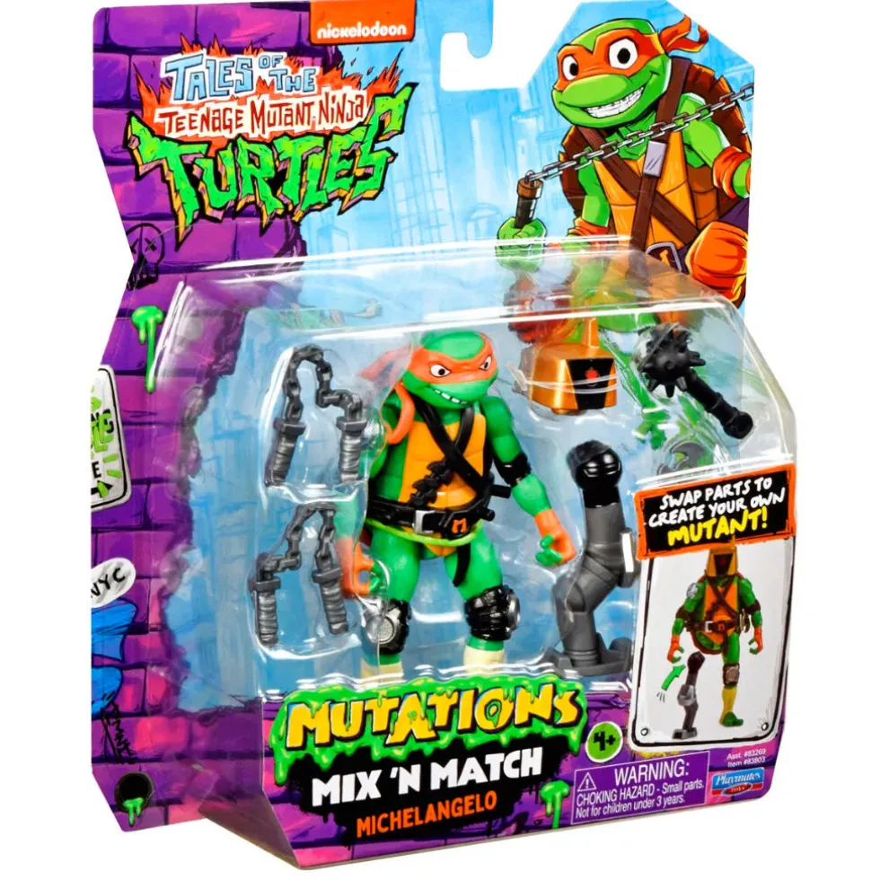 Turtles Tales Of Mutations figuuri ja aseet - Michelangelo